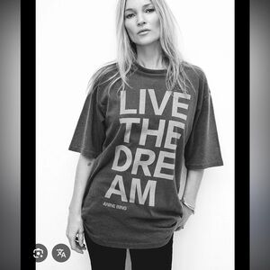 Anine Bing Black Graphic Tee